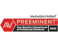 Martindale Hubbell | AV Preeminent | Peer Rated for Highest Level of Professional Excellence | 2020